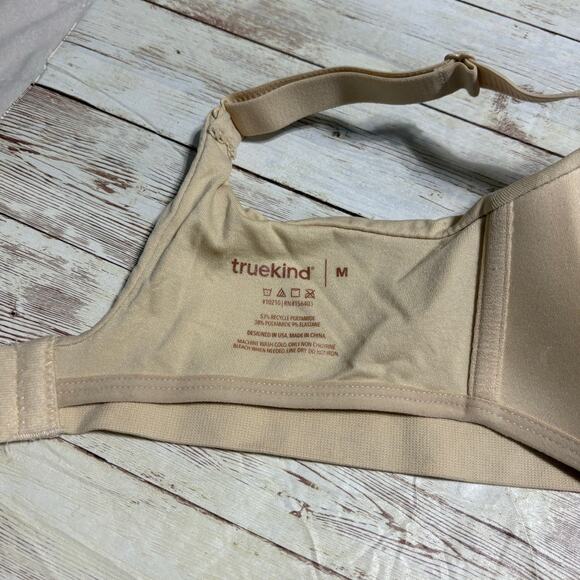 Truekind Wireless Bra Size Medium Neutral Beige - Picture 7 of 8